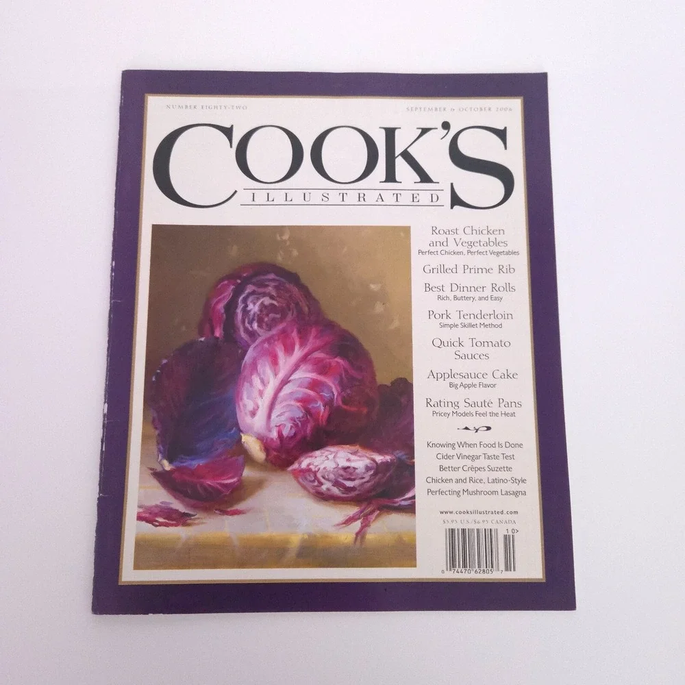 2006 Cook's Illustrated Cooking Magazine‎ Back Issues Lot of 6 Complete Year